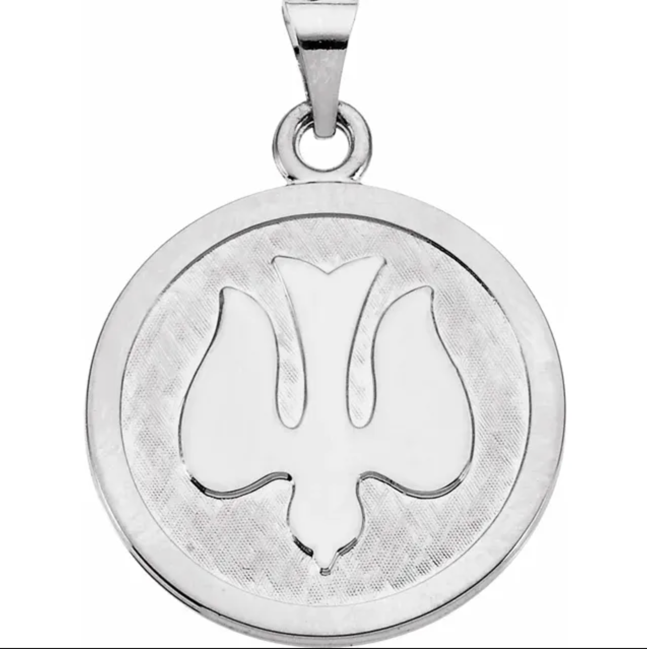 Ascending Dove Pendant in Solid Gold and Silver